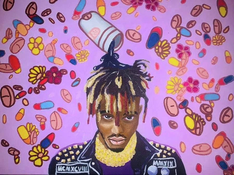 Juice Wrld Painting by RaeLee Collins - Pixels