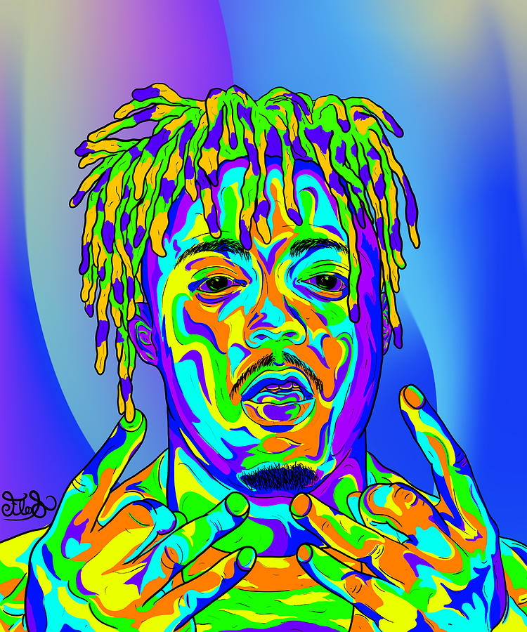 Juice WRLD - Trippy Portrait Digital Art by Florentine Schmitz - Fine ...