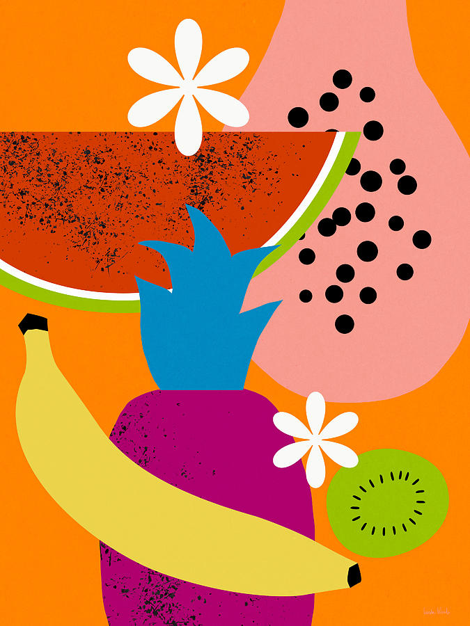 Juicy Fruit 1- Art by Linda Woods Digital Art by Linda Woods