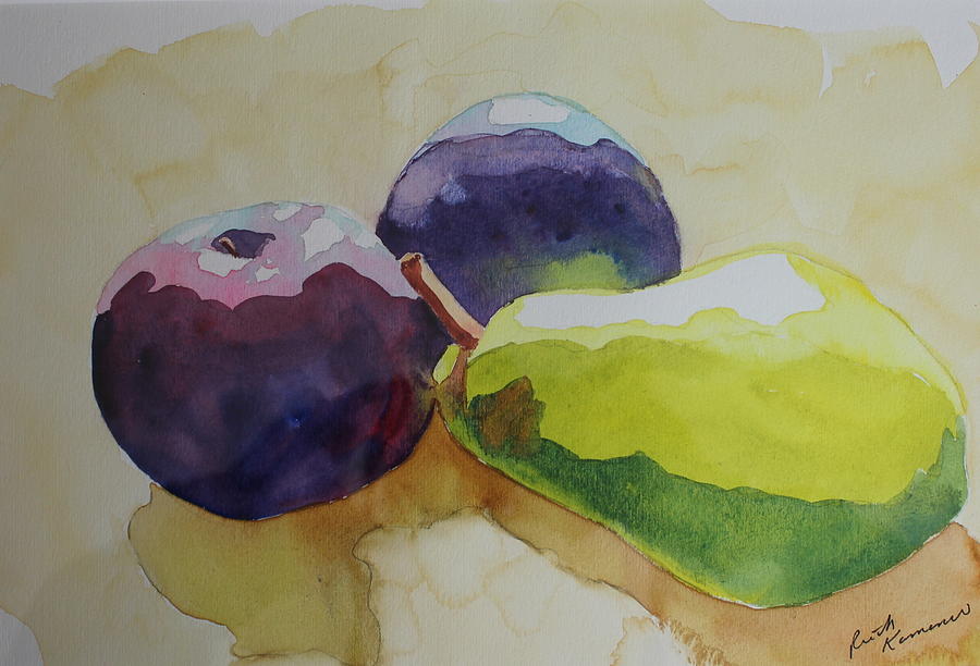 Juicy Fruit Painting by Ruth Kamenev
