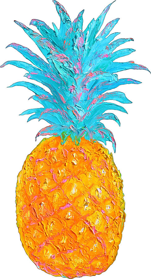 Juicy Pineapple Painting by Jan Matson