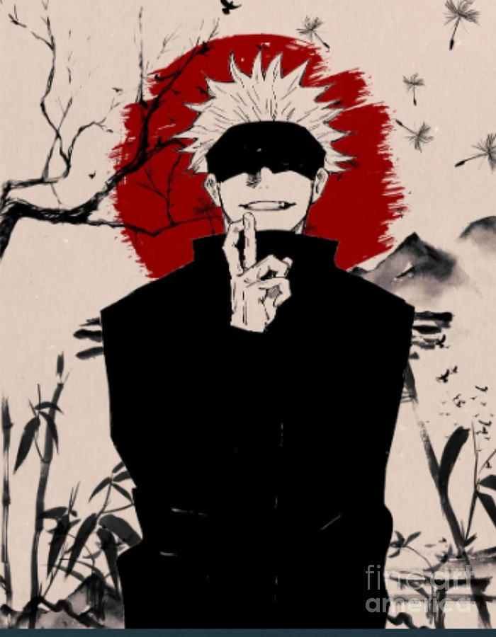 Jujutsu Kaisen Gojo Sukuna Anime Kawaii Digital Art by Haddad Lamia ...