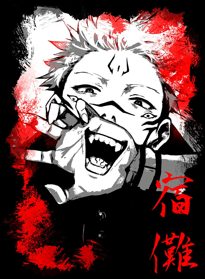 Jujutsu Kaisen Sukuna Ryoumen Poster Painting by Oscar Robinson | Pixels