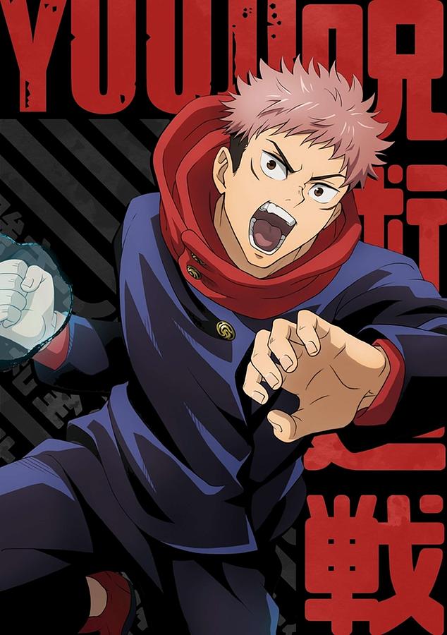 Jujutsu Kaisen - Yuuji Itadori Yuji Poster Digital Art by Justin Davis