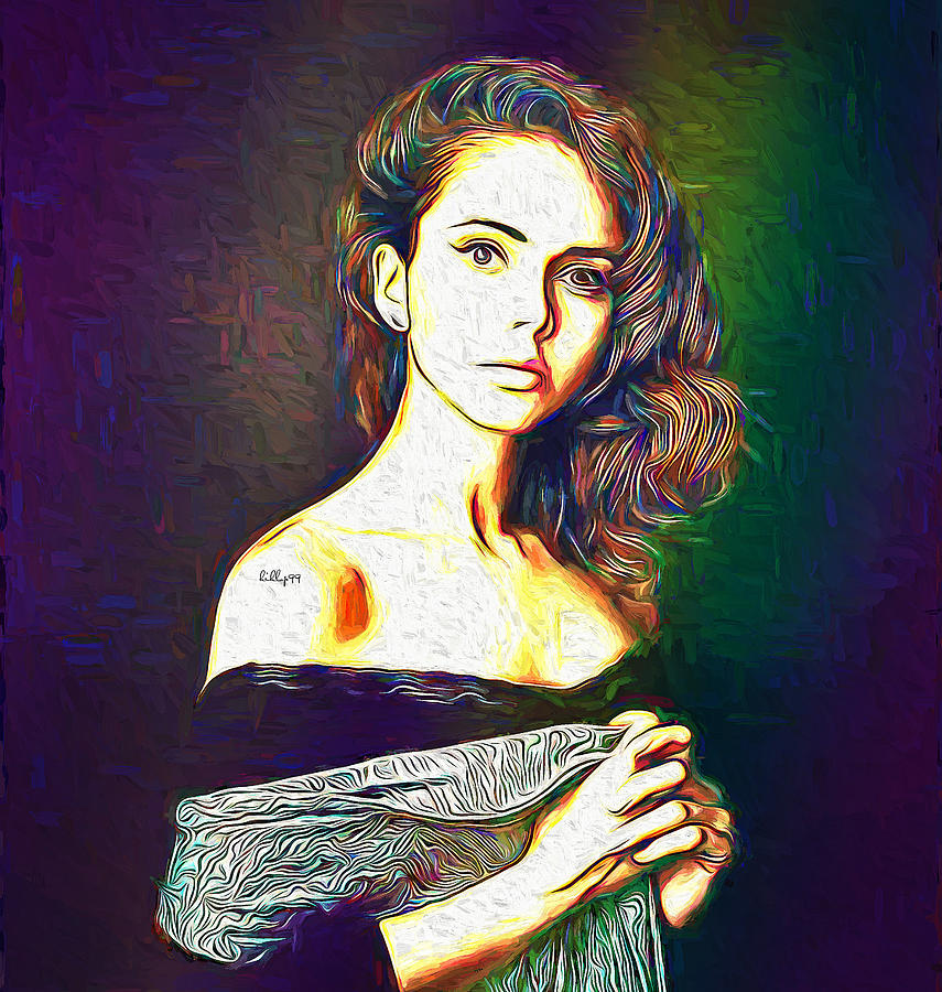 Julia portrait Painting by Nenad Vasic