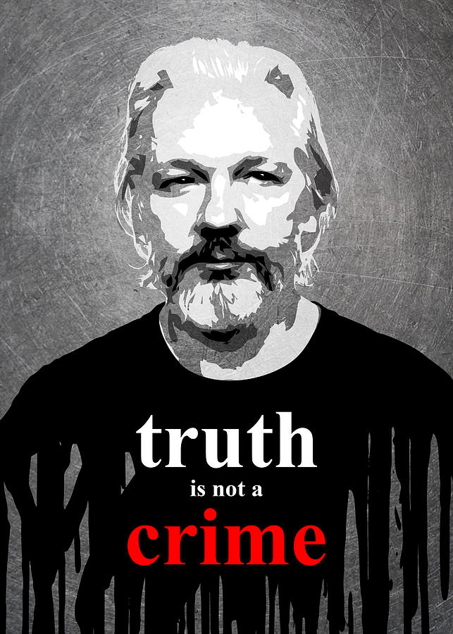 Julian Assange Digital Art by Andrea Gatti