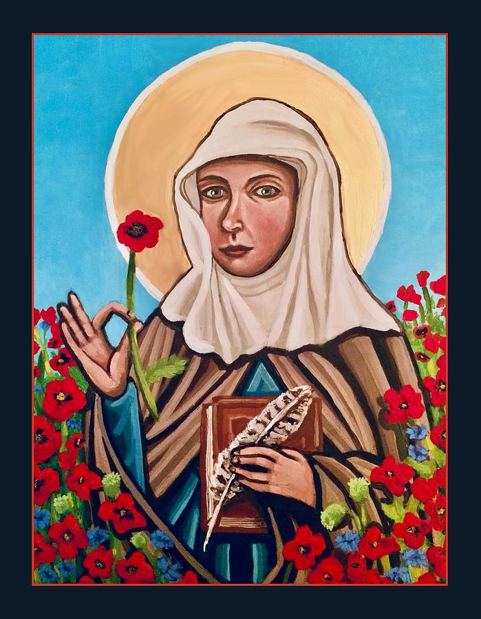 Book Painting - Julian of Norwich  by Kelly Latimore