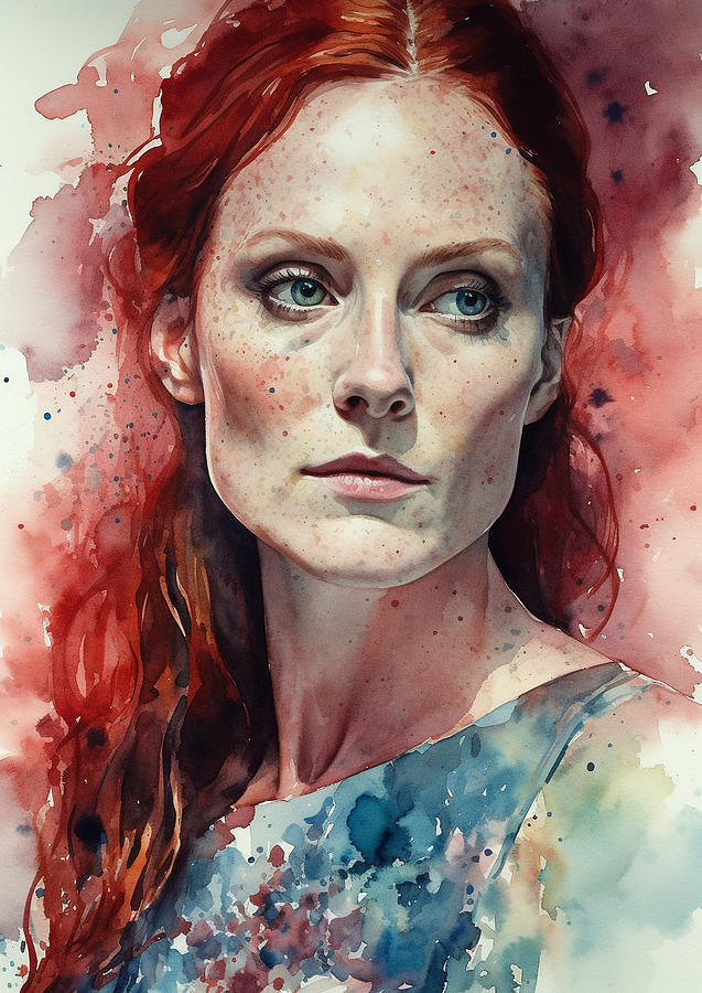 Julianne Moore Digital Art by Dieu Vuong Kha - Fine Art America