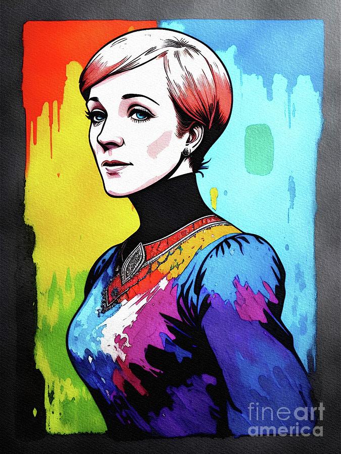Julie Andrews, Actress Painting by Esoterica Art Agency