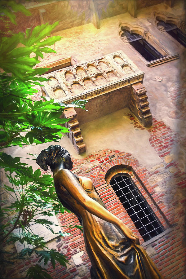Juliet and Her Balcony Verona Italy  Photograph by Carol Japp