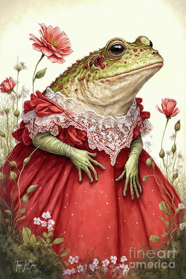 Juliet The Bullfrog Painting by Tina LeCour