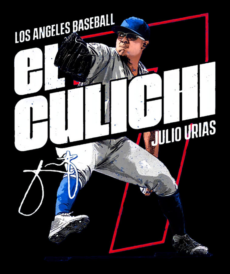 Julio Urias Sketch Youth T-Shirt