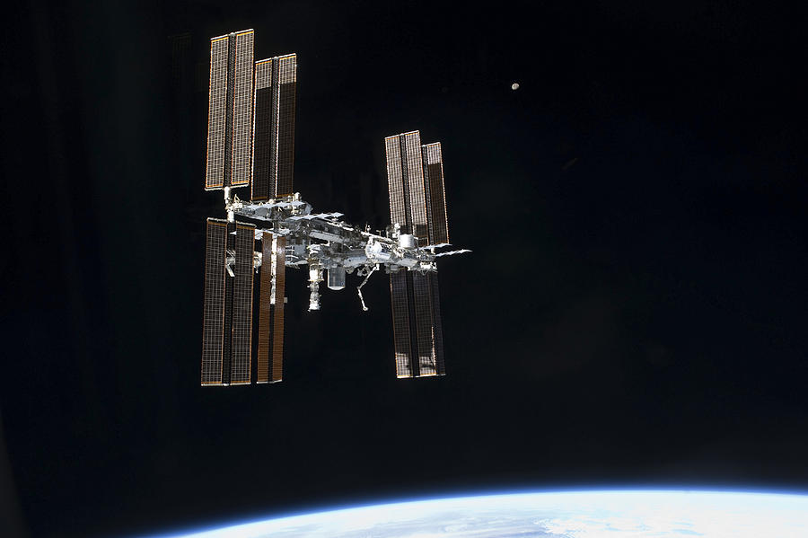 July 19, 2011 - The International Space Station in orbit above Earth. Photograph by Stocktrek Images