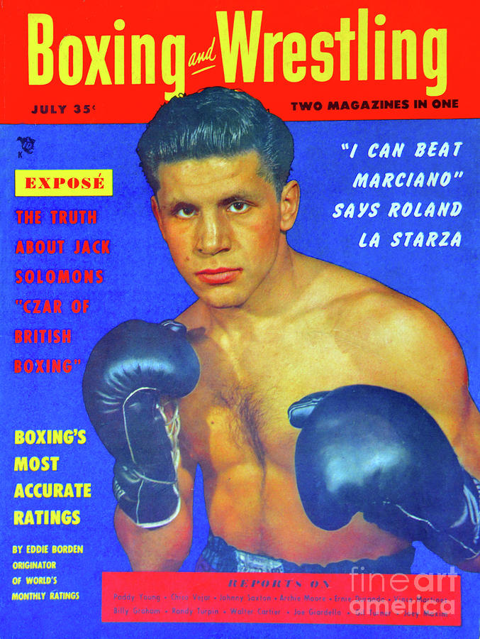 July 55 Boxing And Wrestling Mag Cover Photograph