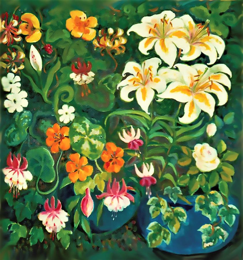 July Flowers Painting by Anya Lauchlan - Fine Art America