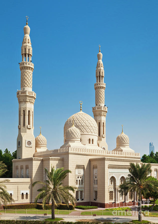 Jumeirah Mosque, Dubai, United Arab Emirates Photograph by Neale And Judith Clark