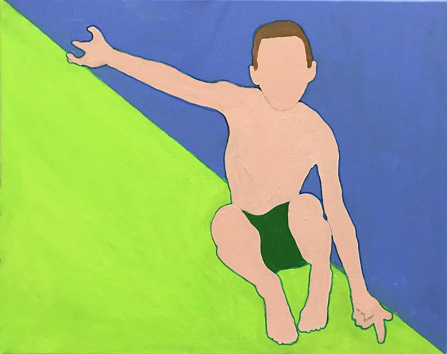 Swim Painting - Jump for Joy by Kevin Callahan