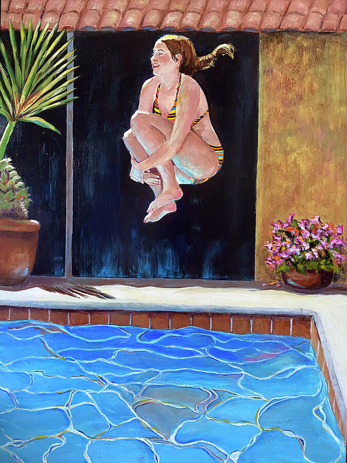 Jump Painting by Linda Queally