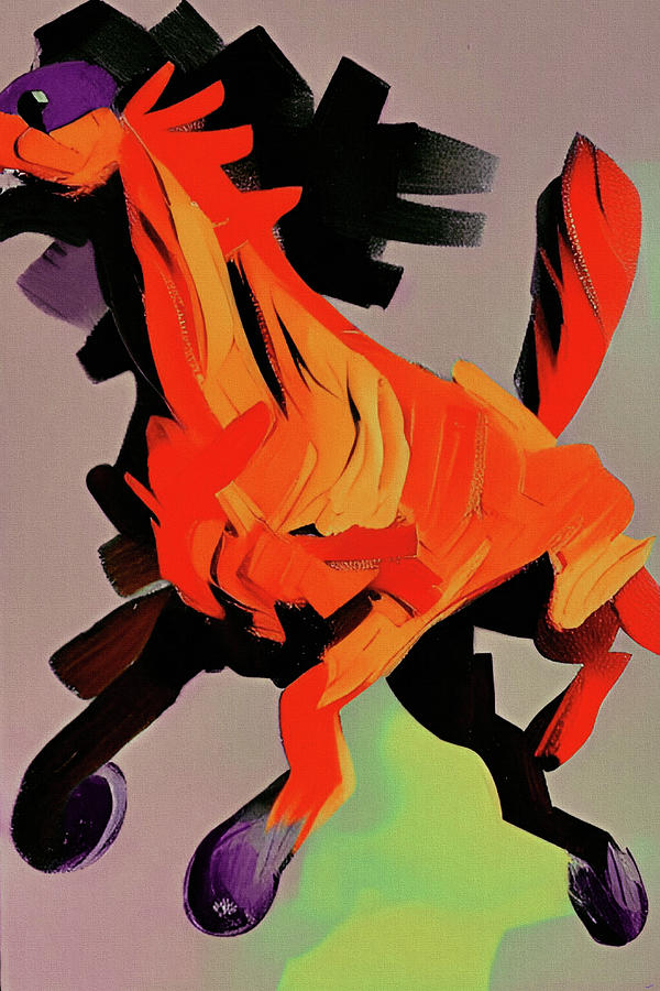 Jumping Geronimo Digital Art by Michelle Hoffmann