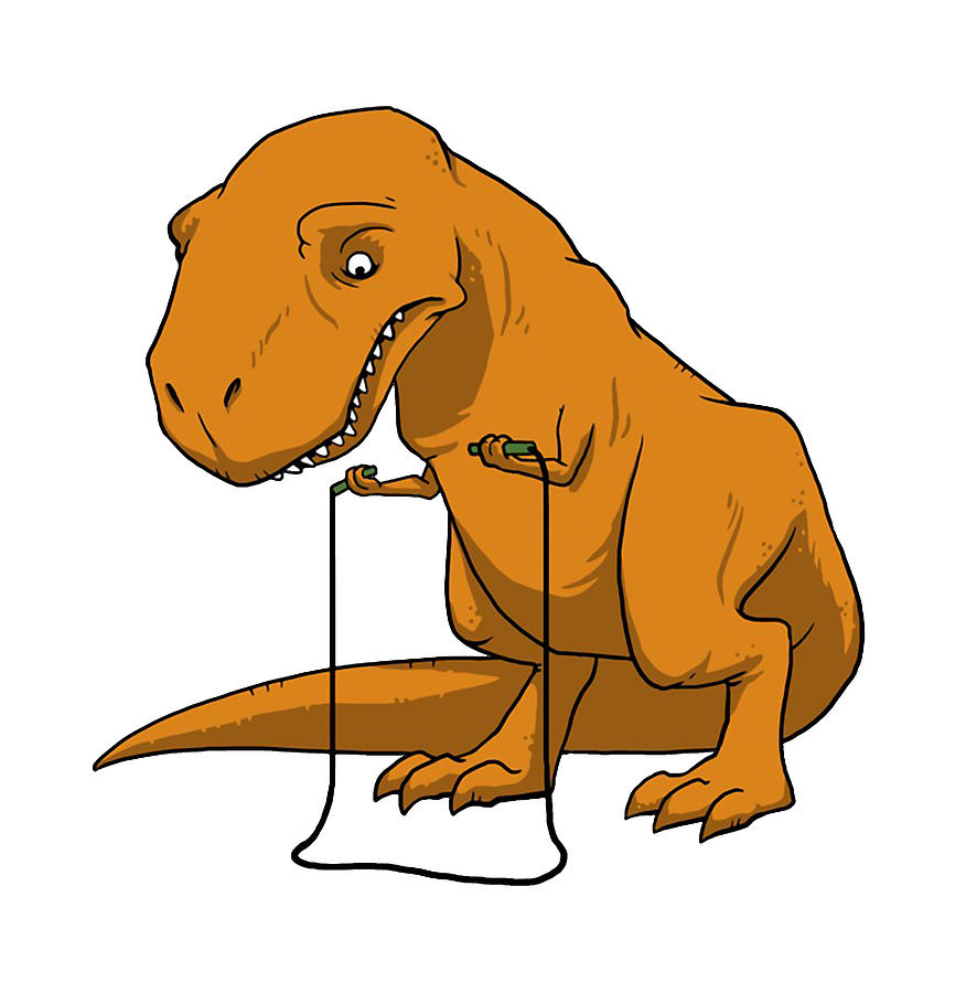 Premium Vector  The cute dino girl does exercises. cartoonish sport dinosaur  jumping with a rope.