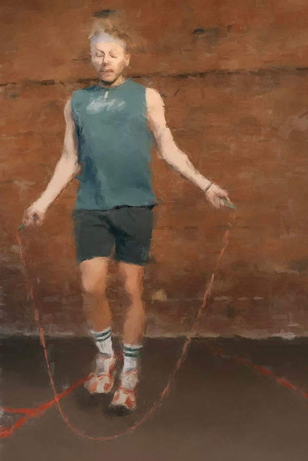 Jumping Rope Painting by Gary Arnold