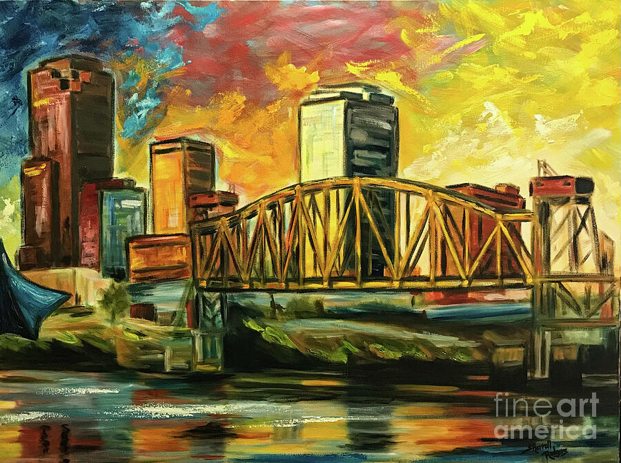 Junction Bridge  Painting by Sherrell Rodgers