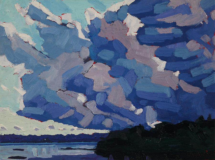 June Evening Convection Painting by Phil Chadwick