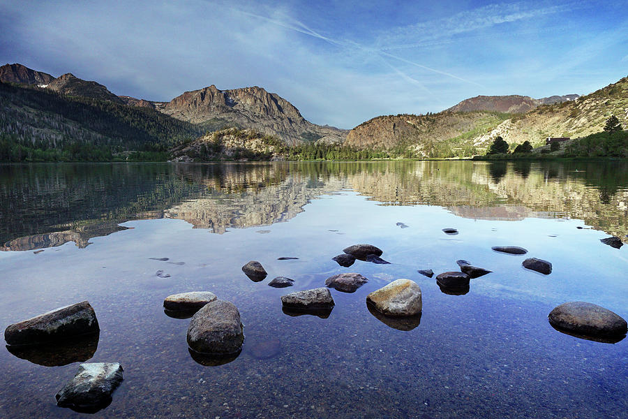 Mountain Photograph - June Lake Morning 1 by JustJeffAz Photography