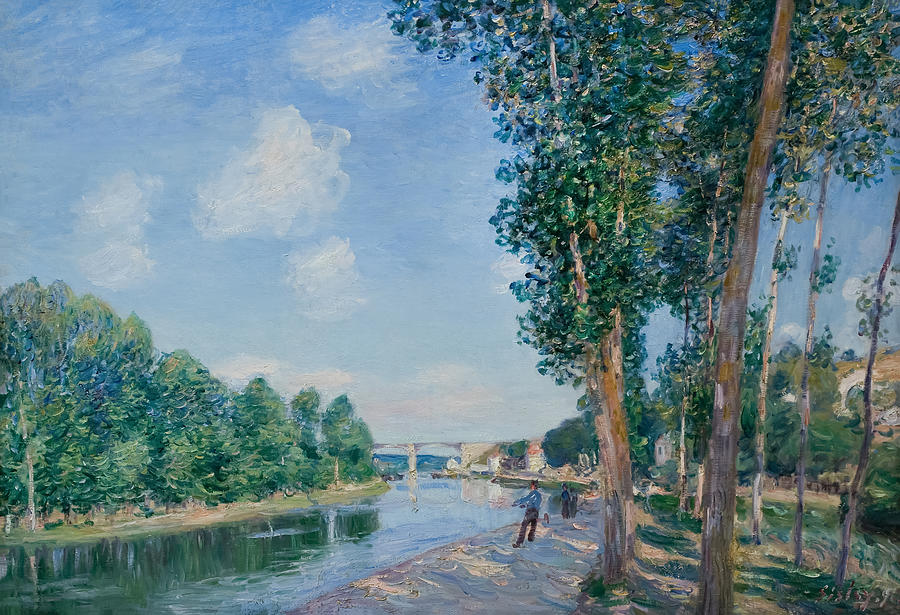 June Sunshine By Alfred Sisley Painting