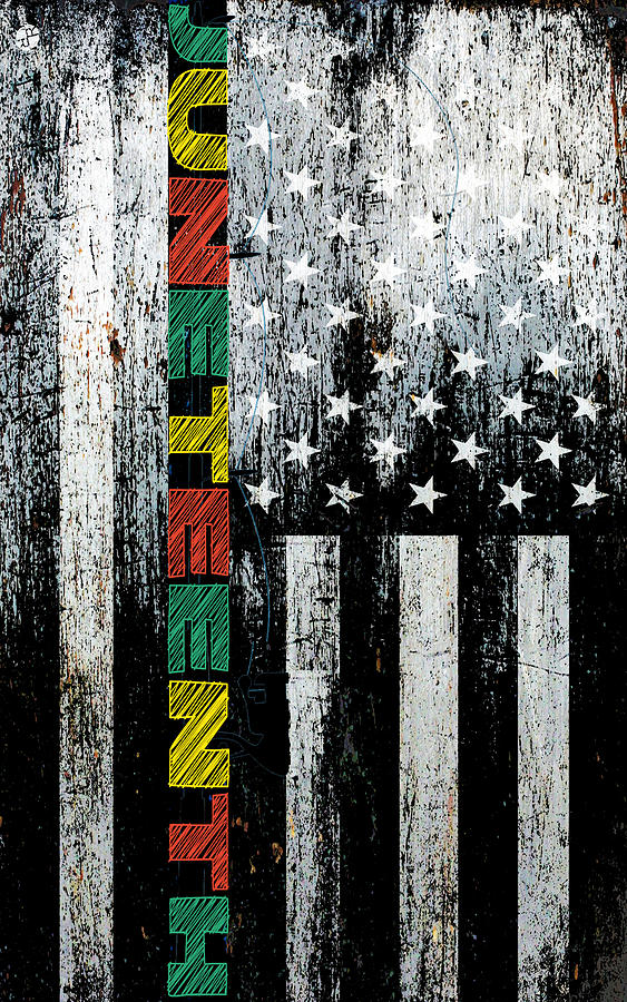 black juneteenth flag