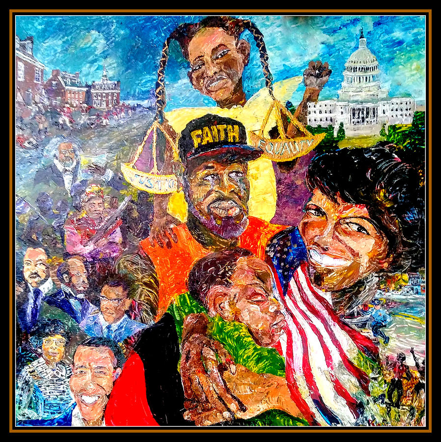 Juneteenth Painting by Keith OBrien Simms