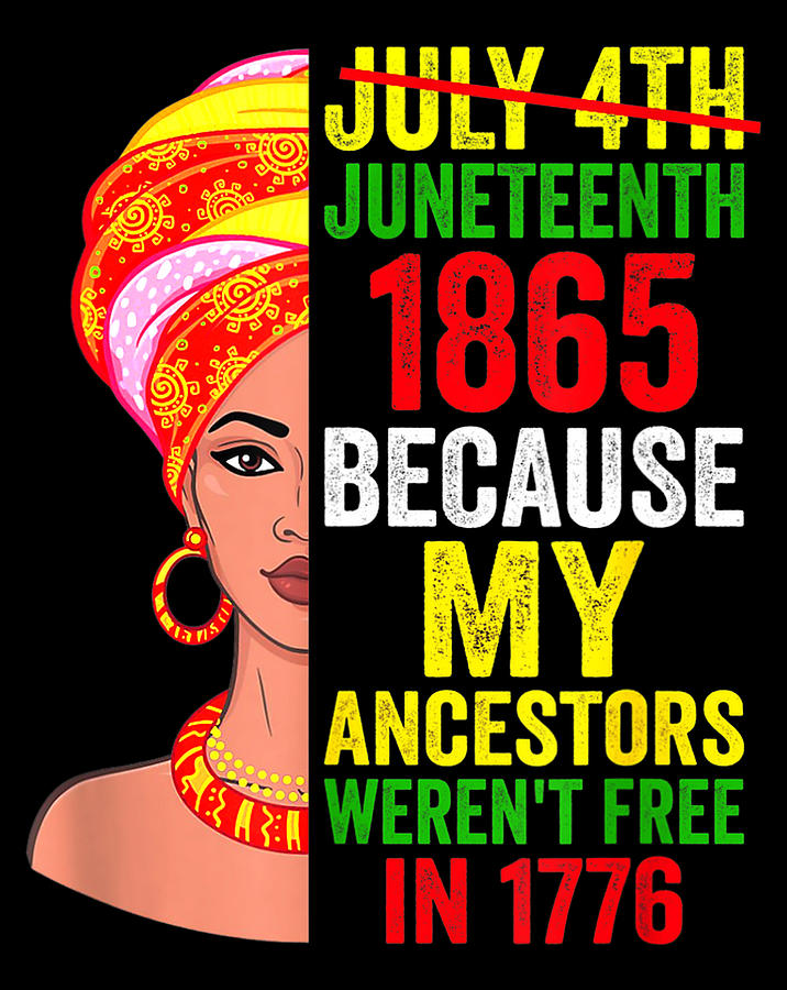 Juneteenth Queen Melanin African American Women Tee .png Digital Art by ...