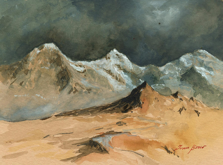 Jungfrau Painting - Jungfrau montains by Juan Bosco