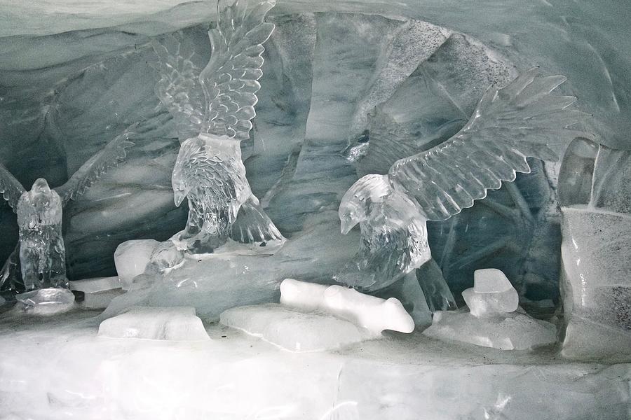 Jungfraujoch Ice Palace Eagles Photograph by Amelia Racca