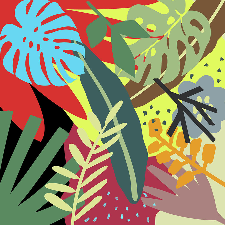 abstract jungle art