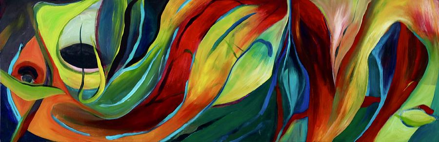 Abstract Painting - Jungle Gaze by Jackie Ryan