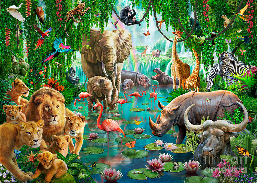 Jungle Glade Digital Art by MGL Meiklejohn Graphics Licensing
