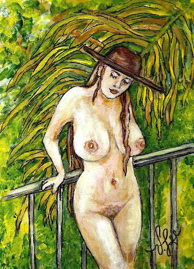 Jungle Janine Painting by VLee Watson