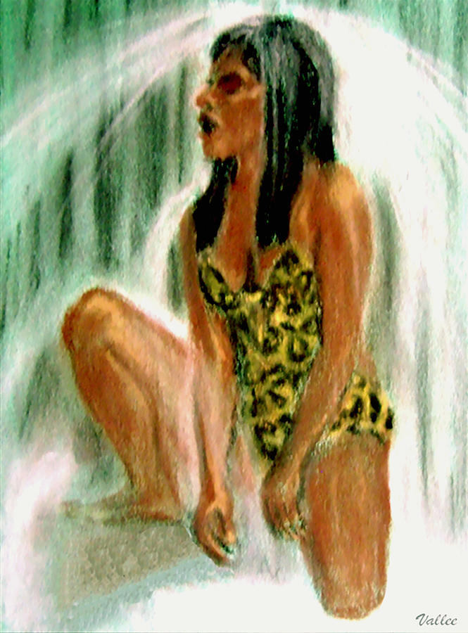 Jungle Shower Painting by Vallee Johnson