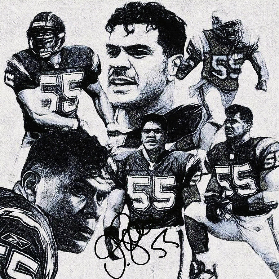 Junior Seau Collage Digital Art By Bob Smerecki Fine Art America