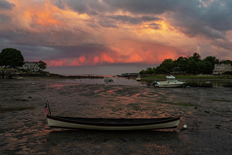 Juniper Cove Canoe at Sunset Salem Massachusetts Photograph by Toby McGuire