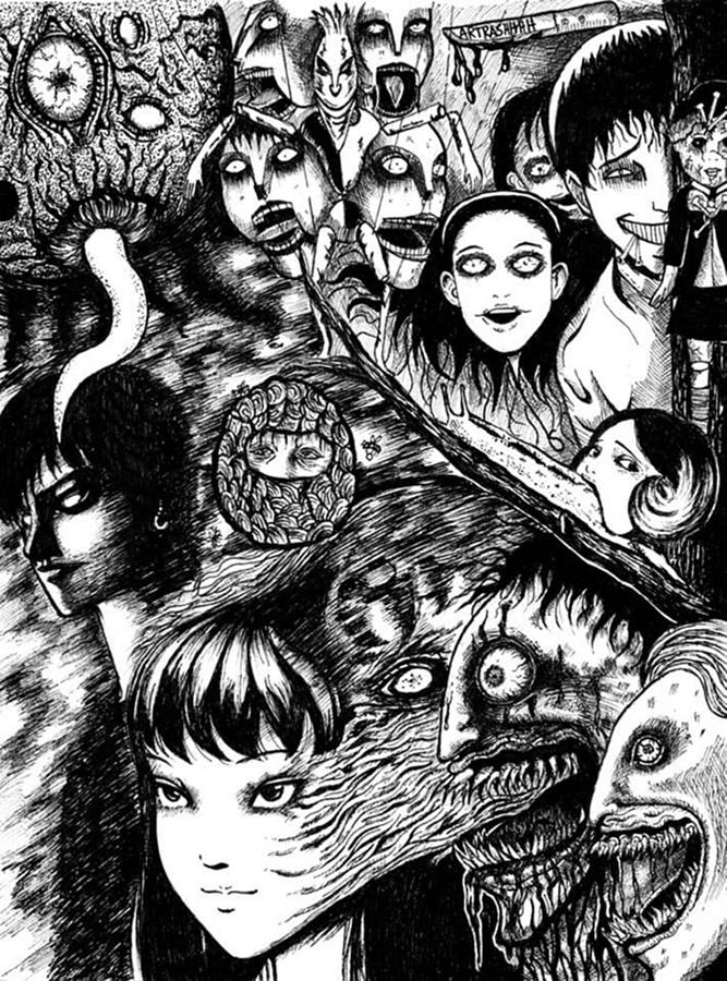 Junji ito Collection Digital Art by Leonard Pabin