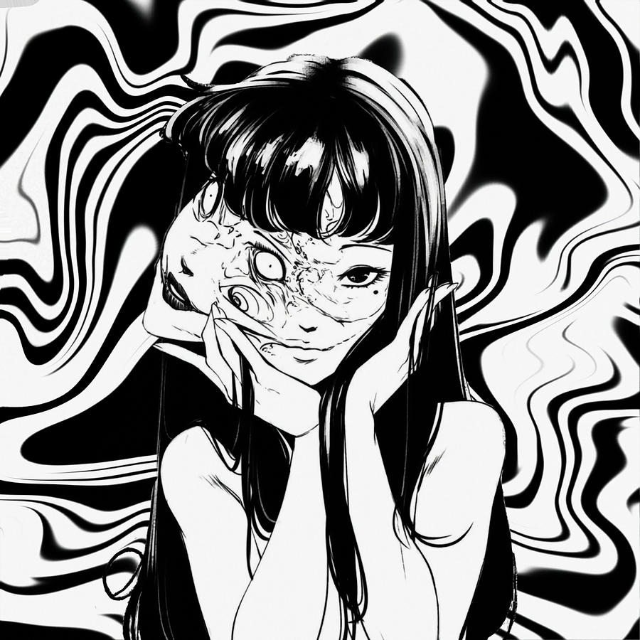 Junji Ito Tomie girl Painting by Collins Eden | Pixels