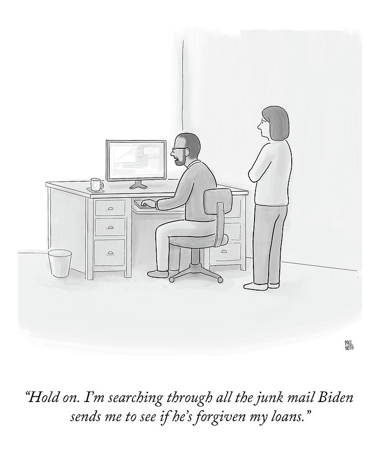 Junk Mail from Biden Drawing by Paul Noth