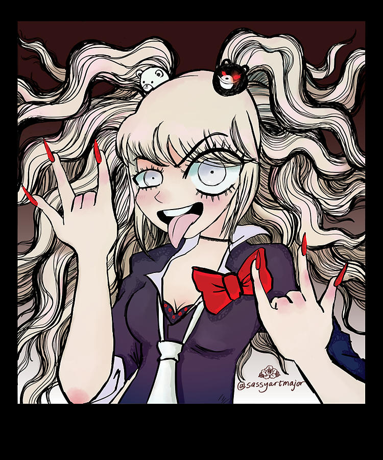 Junko Anime Character Japanese Drawing by DNT Prints | Pixels