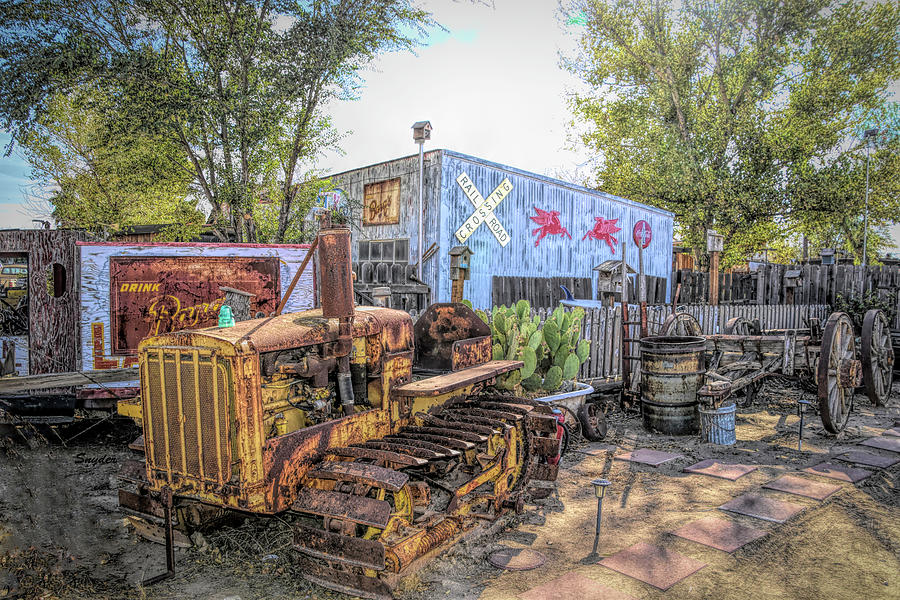 Junkyard Tractor  Photograph by Floyd Snyder