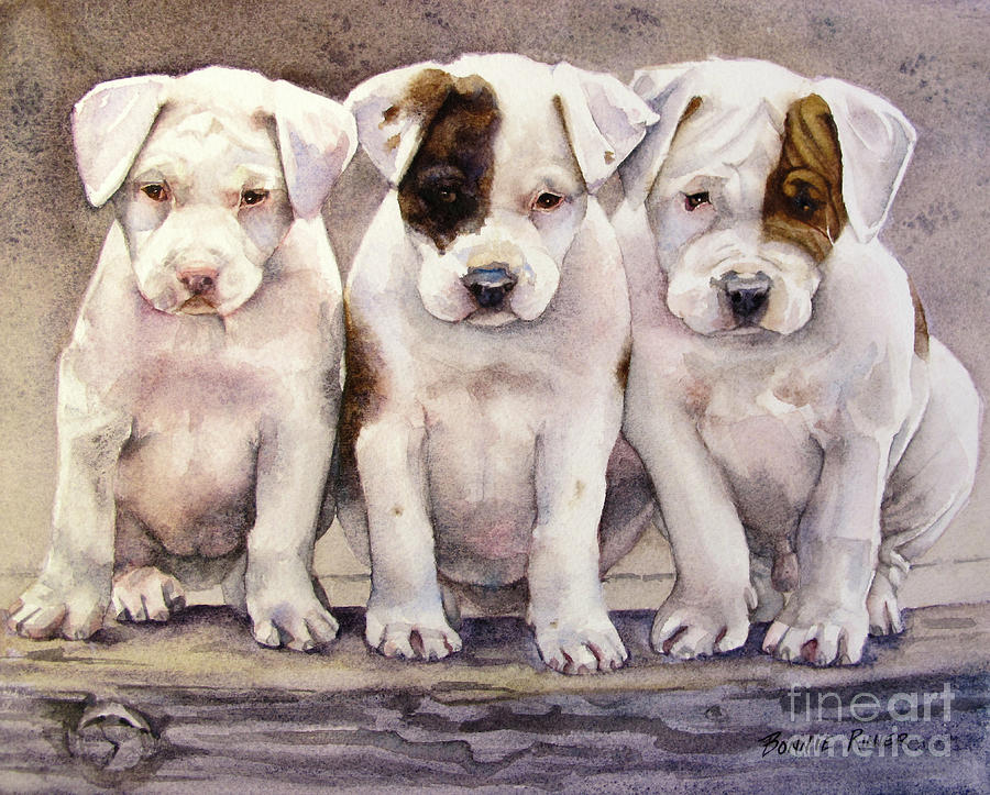 Juno and Siblings Painting by Bonnie Rinier