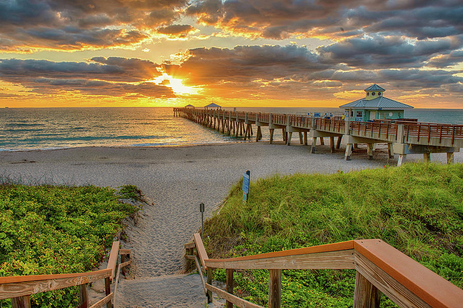 Juno Beach Sunrise Photograph by Jay Seeley