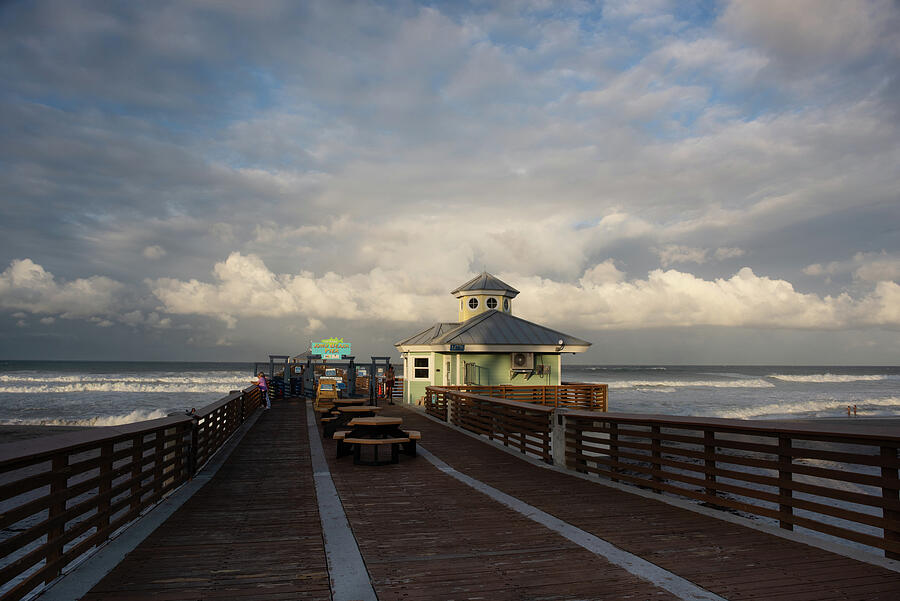 Juno Pier Boardwalk Photograph by Laura Fasulo Juno Pier Boardwalk Photograph by Laura Fasulo