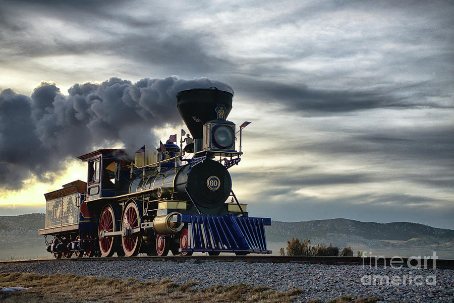 Train Photograph - Jupiter in Utah by Roxie Crouch